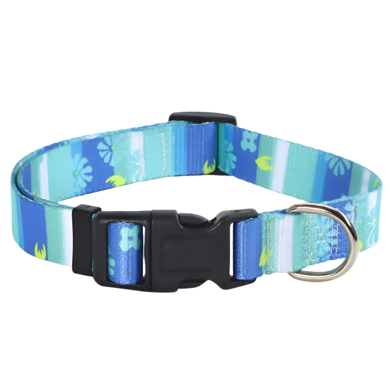 Soft durable nylon adjustable Dog collars and leashes